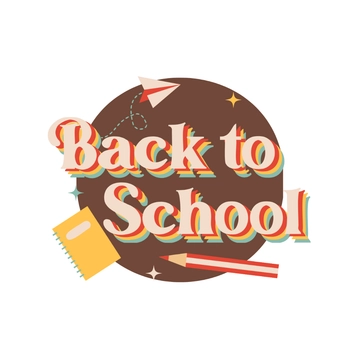 Free Retro Back To School Clipart Template to Edit Online