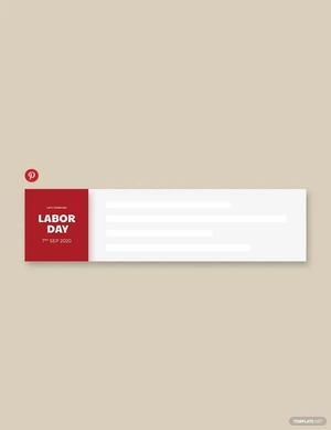 Labor Day Pinterest Board Cover Template