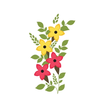 Free Pink and Yellow Floral Clipart Template to Edit Online