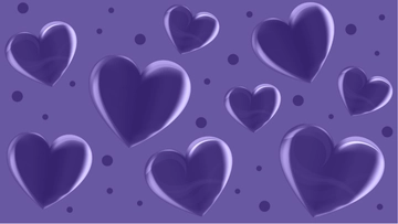 Free Purple Heart Background Template to Edit Online