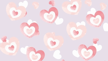 Free Pink And White Heart Background Template to Edit Online