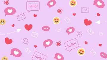 Free Conversation Heart Background Template to Edit Online Free Conversation Heart Background Template to Edit Online