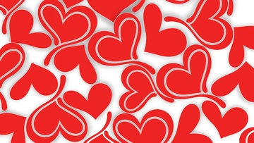 Free Wedding Heart Background Template to Edit Online
