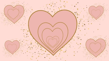 Free Heart Computer Background Template to Edit Online