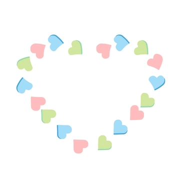Free Candy Heart Border Clipart Template to Edit Online