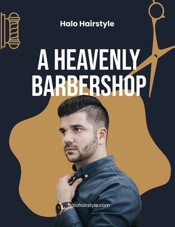 Free Barbershop Advertisement Flyer Template to Edit Online