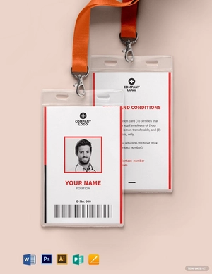 Blank Emergency ID Card Template