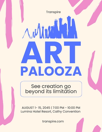 Free Sample Art Exhibition Flyer Template to Edit Online