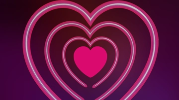 Free Neon Heart Background Template to Edit Online