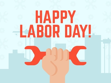 Free Happy Labor Day Sign Template to Edit Online