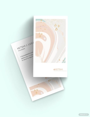 Makeup Watercolour Business Card Template