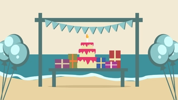 Free Ocean Birthday Background Template to Edit Online