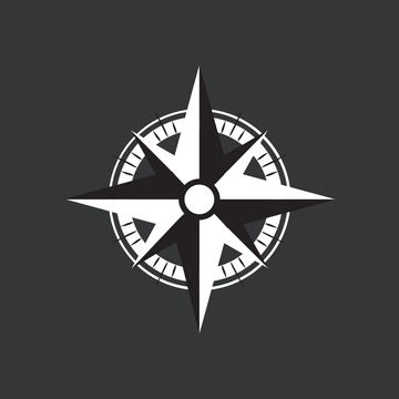 Free Nautical Star Compass Clipart Template to Edit Online