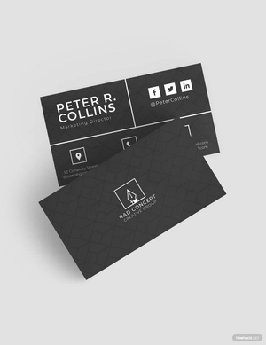 Metro Dark Corporate Business Card Template