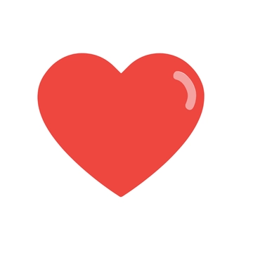 Free Simple Red Heart Clipart Template to Edit Online