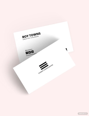Minimal Black White Business Card Template