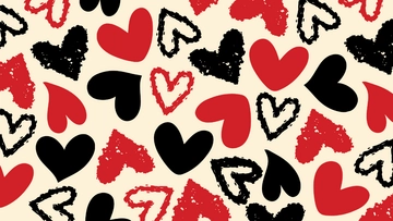 Free Red and Black Heart Background Template to Edit Online