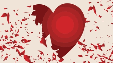 Free Broken Heart Lock Screen Background Template to Edit Online
