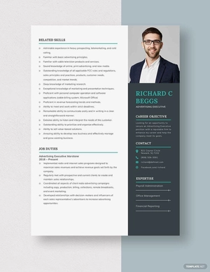 Advertising Executive Resume