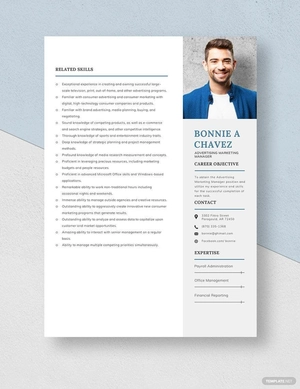 Advertising Marketing Manager Resume