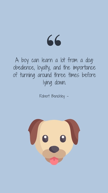 Robert Benchley: Lessons in Loyalty from Man's Best Friend Quote