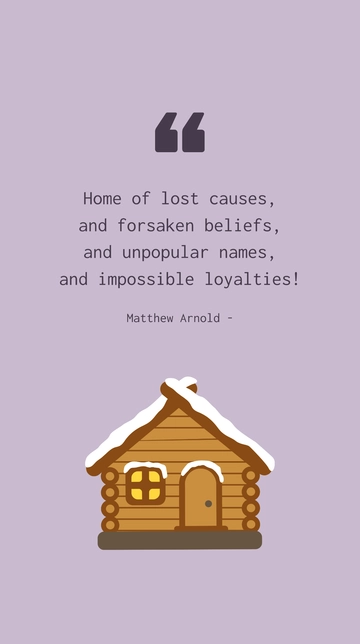 Free Home of Lost Causes and Impossible Loyalties Quote Template to Edit Online