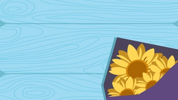 Free Sunflower with Blue Background Template to Edit Online