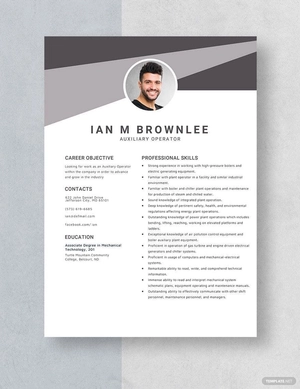 Auxiliary Operator Resume