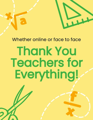 Free Modern Teacher's Day Flyer Template to Edit Online
