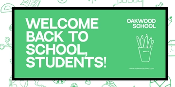 Free Welcome Back Students Banner Template to Edit Online
