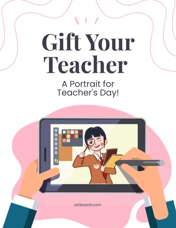 Free Animated Teacher's Day Flyer Template to Edit Online