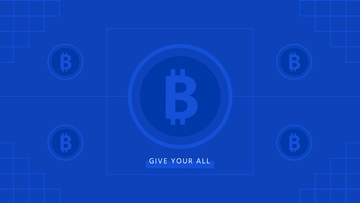 Free Blue Cryptocurrency Wallpaper Template to Edit Online