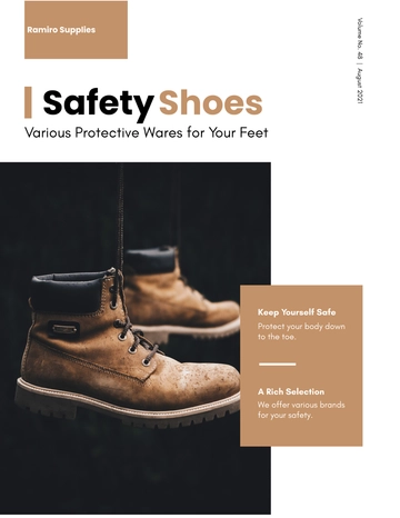 Free Safety Shoes Catalog Template to Edit Online