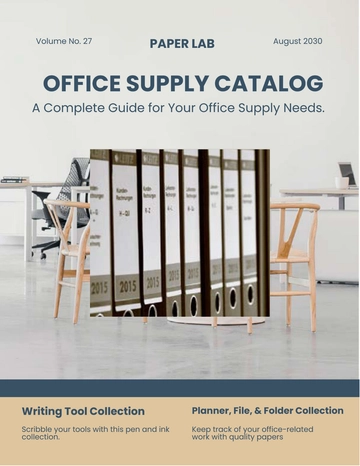 Free Office Supply Catalog Template to Edit Online