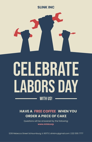 Free Classic Labor Day Poster Template to Edit Online