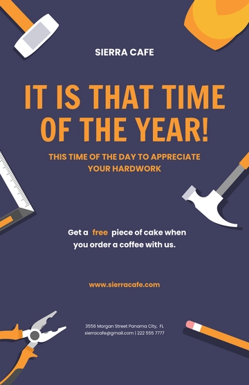 Free Happy Labor Day Poster Template to Edit Online