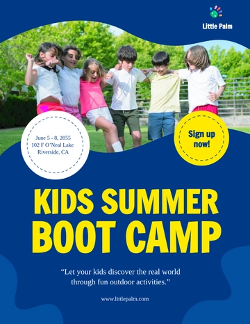 Free Summer Boot Camp Flyer Template to Edit Online