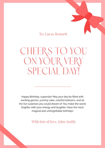 Free Birthday Card Vector Template to Edit Online