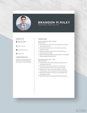Business Specialist Resume