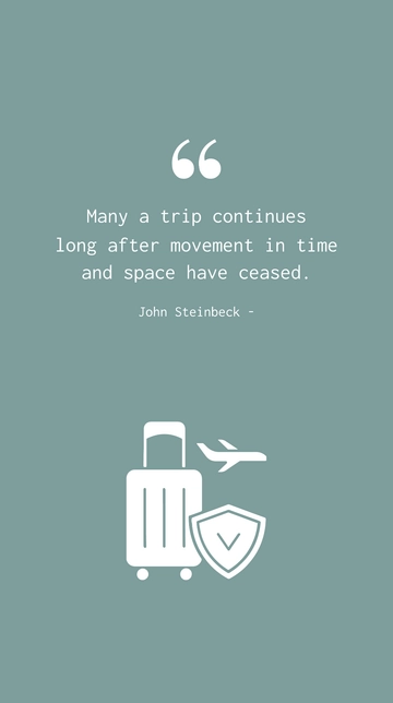 Free John Steinbeck: Journey Continues Beyond Time and Space Quote Template to Edit Online