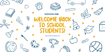 Free Back To School Pattern Banner Template to Edit Online