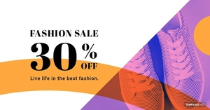 Elegant Fashion Sale Linkedin blog post Template