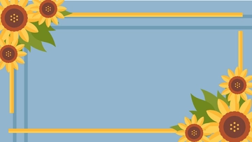 Free Sunflower Border Background Template to Edit Online