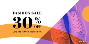 Elegant Fashion Sale Twitter post Template
