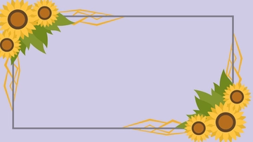 Free Sunflower Frame Background Template to Edit Online
