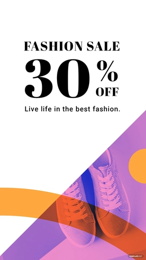 Elegant Fashion Sale Whatsapp Post Template