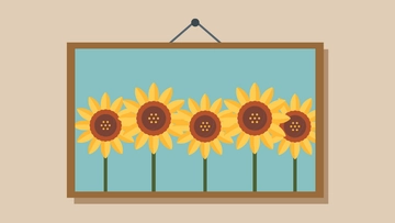 Free Sunflower Photo Background Template to Edit Online