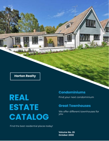 Free Real Estate Marketing Catalog Template to Edit Online