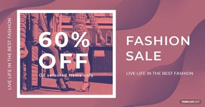 Fashion Sale Offers Linkedin blog post Template