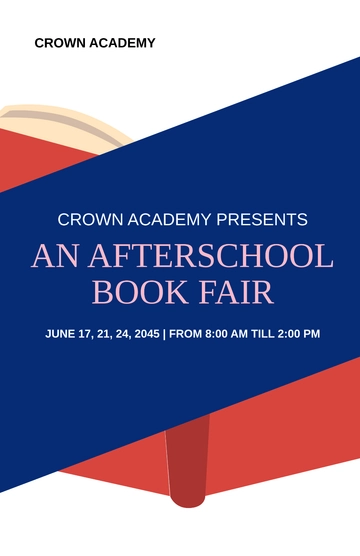 Free Scholastic Book Fair Poster Template to Edit Online